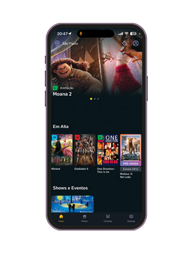 APP para Kompra de Ingressos de Cinema
