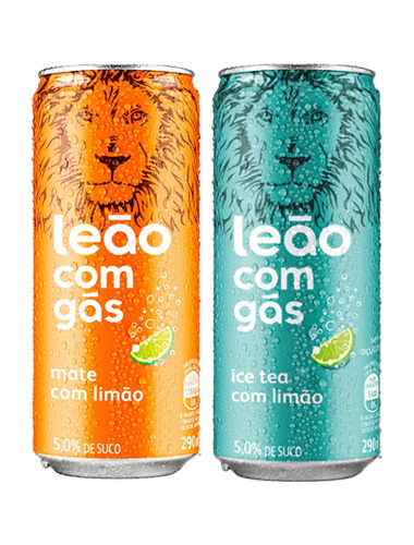 Mate e Ice Tea com Limão com Gás